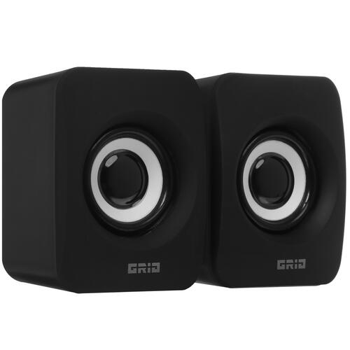 Купить Колонки Qumo GRID черный  4833588. Характеристики, отзывы и цены в Донецке
