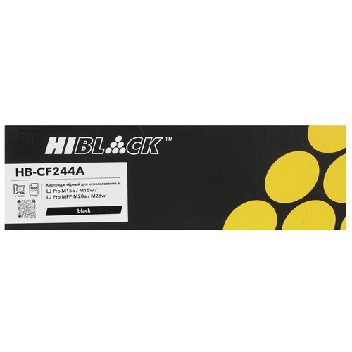 Купить Картридж лазерный Hi-Black HB-CF244A черный, с чипом  9263631. Характеристики, отзывы и цены в Донецке