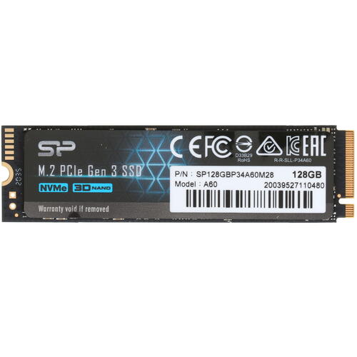 Купить 128 ГБ M.2 NVMe накопитель Silicon Power P34A60 [SP128GBP34A60M28]  4730272. Характеристики, отзывы и цены в Донецке