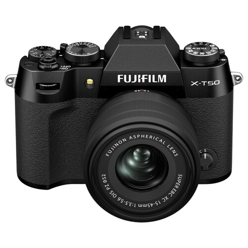 Купить Беззеркальный фотоаппарат Fujifilm X-T50 Kit XC 15-45mm OIS PZ черный  5633073. Характеристики, отзывы и цены в Донецке