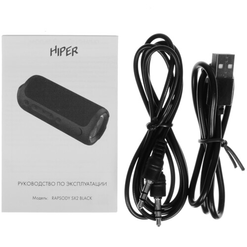 Купить Портативная колонка HIPER RAPSODY SX2, черный  5480912. Характеристики, отзывы и цены в Донецке