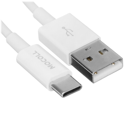 Купить Кабель круглый MOCOLL USB Type-C - USB 2.0 Type-A белый 1.5 м  5470434. Характеристики, отзывы и цены в Донецке
