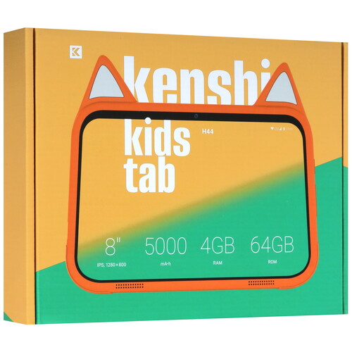 Купить 8" Планшет KENSHI Kids H44 LTE 64 ГБ оранжевый  9119150. Характеристики, отзывы и цены в Донецке