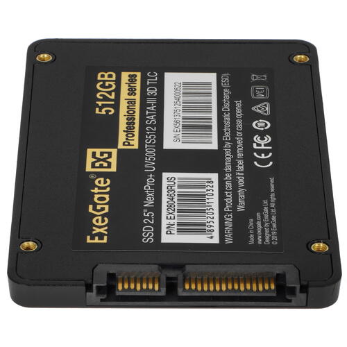 Купить 512 ГБ 2.5" SATA накопитель ExeGate NextPro+ UV500TS512 [EX280463RUS]  5355274. Характеристики, отзывы и цены в Донецке