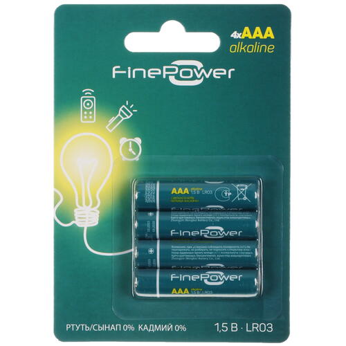 Купить Батарейка FinePower AAA / AAA (LR03/FR03)  5090039. Характеристики, отзывы и цены в Донецке