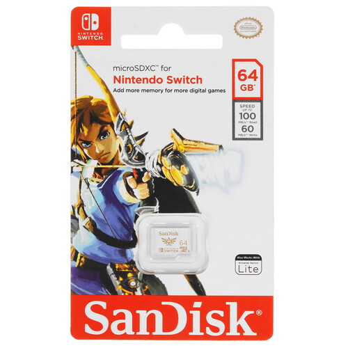 Купить Карта памяти SanDisk for Nintendo Switch microSDXC 64 ГБ [SDSQXAT-064G-GN3ZN]  5470848. Характеристики, отзывы и цены в Донецке