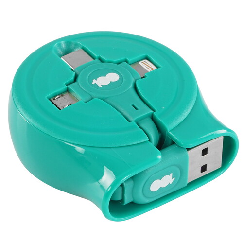 Купить Кабель автосмотка Бука Lightning 8-pin, micro USB, USB Type-C - USB 2.0 Type-A зеленый 1.15 м  9230457. Характеристики, отзывы и цены в Донецке