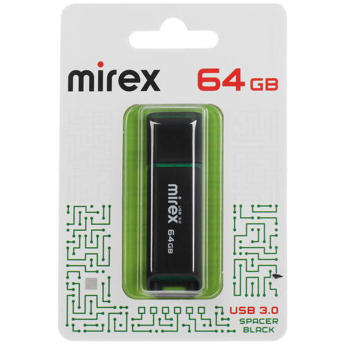 Купить Память USB Flash 64 ГБ Mirex SPACER [13600-FM3SPB64]  5440067. Характеристики, отзывы и цены в Донецке