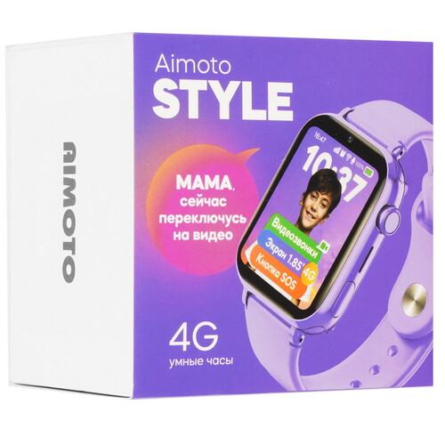 Купить Детские часы Кнопка Жизни Aimoto Style фиолетовый  9199763. Характеристики, отзывы и цены в Донецке