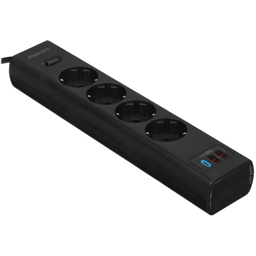 Купить Сетевой фильтр Philips CHP8246BA/51 черный  9158502. Характеристики, отзывы и цены в Донецке