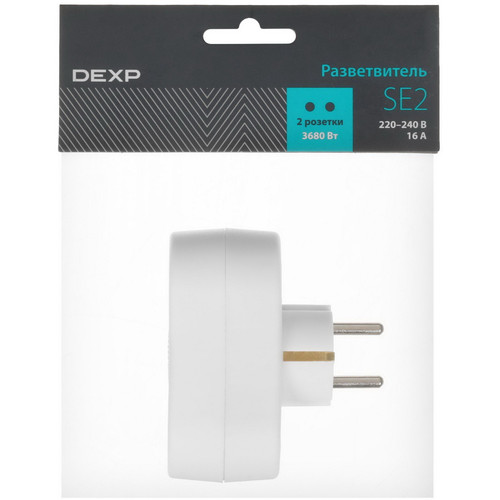 Купить Разветвитель DEXP SE2 белый  5404320. Характеристики, отзывы и цены в Донецке