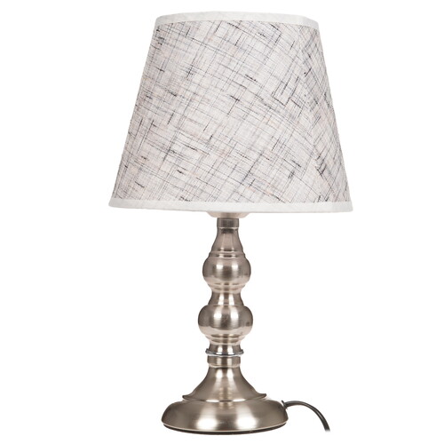 Купить Настольный светильник RISALUX Адель серебристый  9176712. Характеристики, отзывы и цены в Донецке