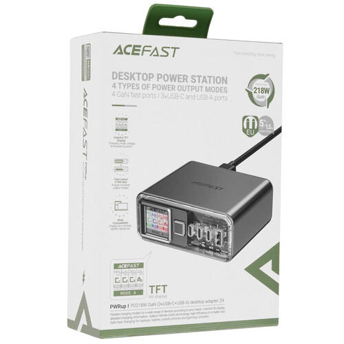 Купить Сетевое зарядное устройство ACEFAST Z4 серый  5463552. Характеристики, отзывы и цены в Донецке