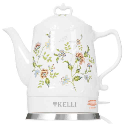 Купить Электрочайник KELLI KL-1401 белый  8195731. Характеристики, отзывы и цены в Донецке
