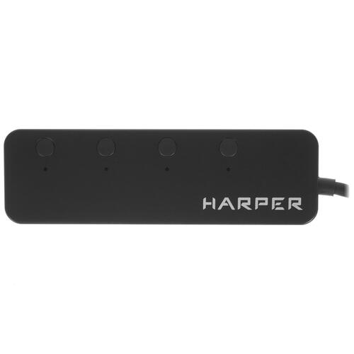 Купить USB-разветвитель HARPER HUB-04MB  5078397. Характеристики, отзывы и цены в Донецке