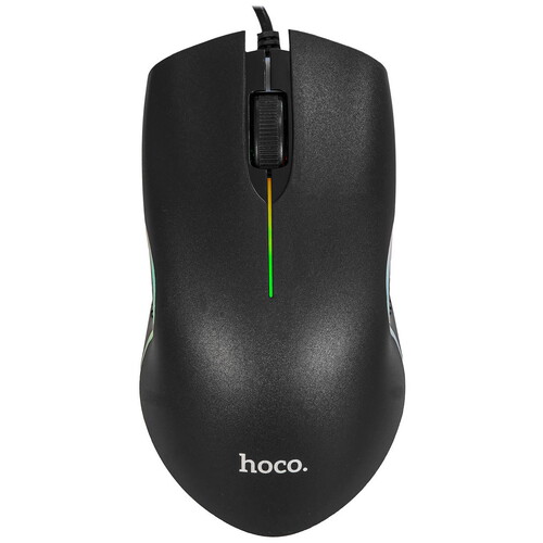 Купить Мышь проводная Hoco GM19 [6931474784131] черный  9237811. Характеристики, отзывы и цены в Донецке