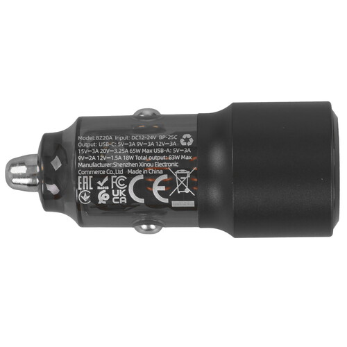Купить Автомобильное ЗУ Borofone BZ20A Smart черный  9244287. Характеристики, отзывы и цены в Донецке