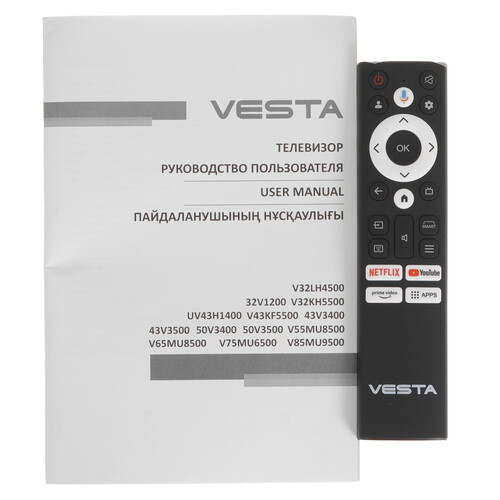 Купить 43" (109 см) Телевизор Vesta 43V3400 черный  9168469. Характеристики, отзывы и цены в Донецке