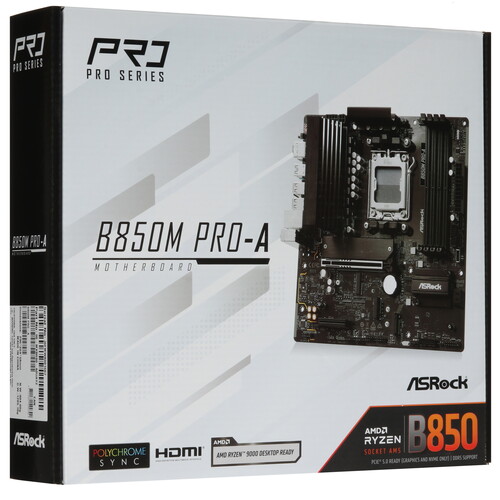 Купить Материнская плата ASRock B850M Pro A  5622724. Характеристики, отзывы и цены в Донецке