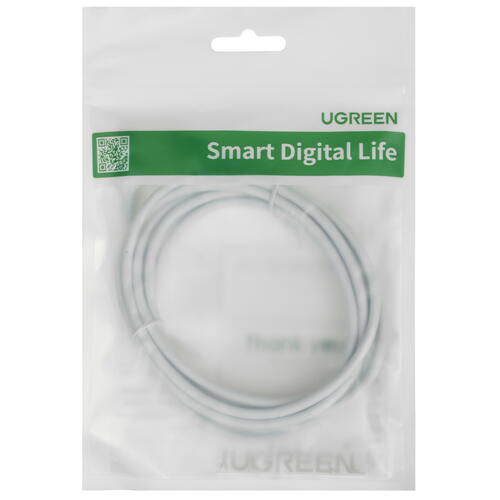 Купить Кабель круглый Ugreen USB Type-C - USB Type-C белый 2 м  5025835. Характеристики, отзывы и цены в Донецке