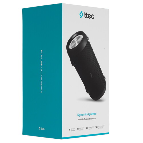 Купить Портативная колонка Ttec Dynamite Quattro, черный  9928930. Характеристики, отзывы и цены в Донецке