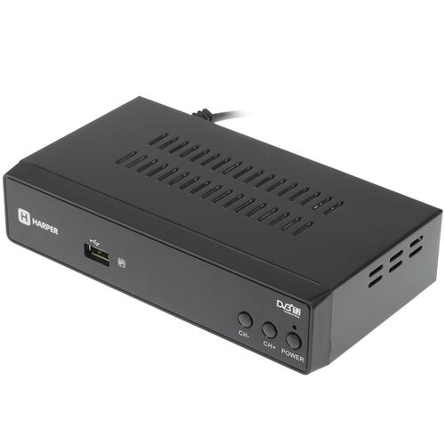 Купить Приставка для цифрового ТВ Harper HDT2-5050 черный  8107459. Характеристики, отзывы и цены в Донецке