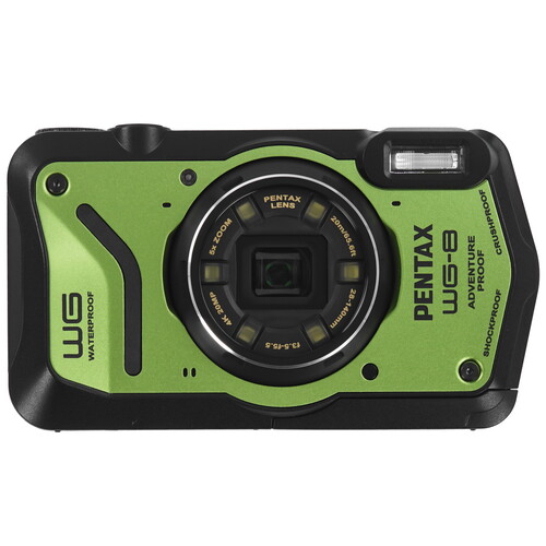Купить Компактный фотоаппарат PENTAX WG-8 зеленый  9157360. Характеристики, отзывы и цены в Донецке