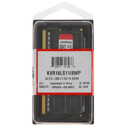 Купить Оперативная память SODIMM Kingston ValueRAM [KVR16LS11/8WP] 8 ГБ  5053710. Характеристики, отзывы и цены в Донецке