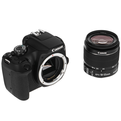 Купить Зеркальный фотоаппарат Canon EOS 2000D Kit 18-55mm IS II черный  5068850. Характеристики, отзывы и цены в Донецке