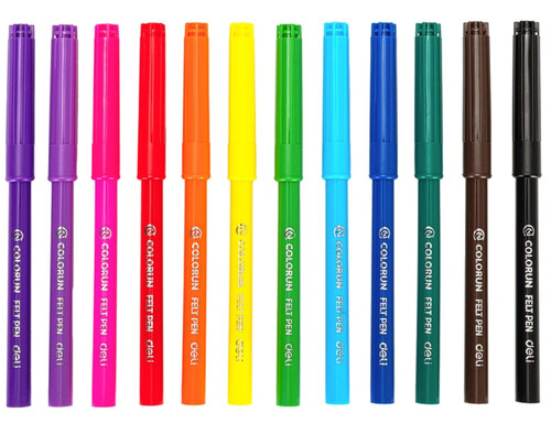 Купить Фломастеры набор Deli  ColoRun вентилир. 12цв.пакет с европодвес., EC10003  9138158. Характеристики, отзывы и цены в Донецке