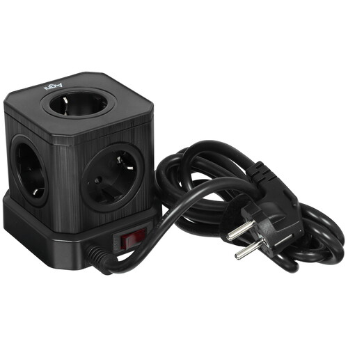 Купить Сетевой фильтр AGNI TP-VE4U5E-C черный  9289304. Характеристики, отзывы и цены в Донецке