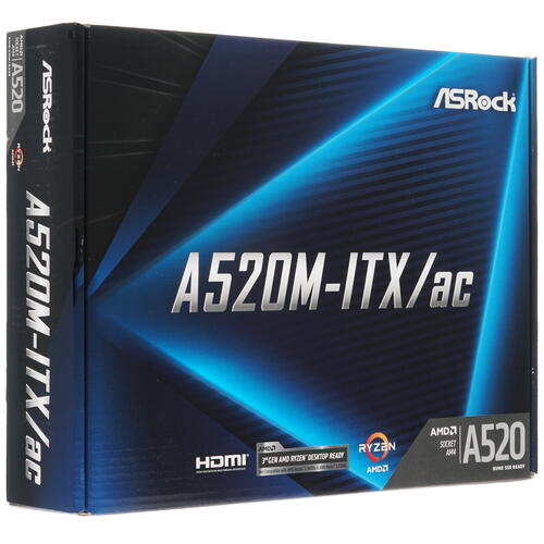 Купить Материнская плата ASRock A520M-ITX/ac  1663781. Характеристики, отзывы и цены в Донецке