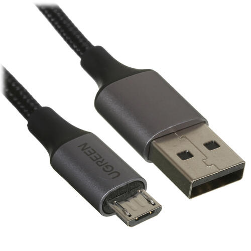 Купить Кабель круглый Ugreen micro USB - USB 2.0 Type-A черный 1 м  5025811. Характеристики, отзывы и цены в Донецке