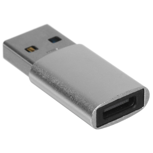 Купить Переходник DEXP USB Type-C - USB Type-A серебристый  9290472. Характеристики, отзывы и цены в Донецке