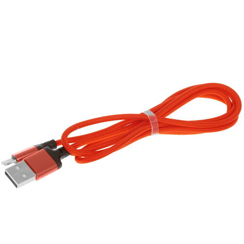 Купить Кабель круглый Hoco Lightning 8-pin - USB 2.0 Type-A красный 1 м  5452381. Характеристики, отзывы и цены в Донецке