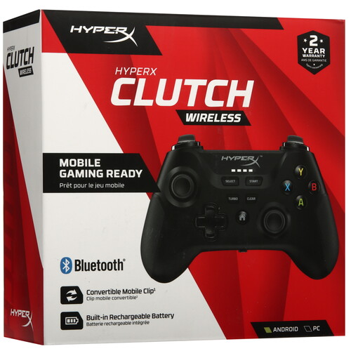 Купить Геймпад беспроводной/проводной HyperX Clutch Wireless черный  5485693. Характеристики, отзывы и цены в Донецке