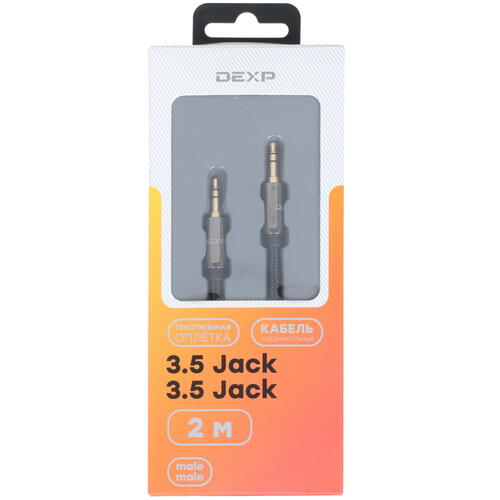 Купить Кабель   DEXP 3.5 mm jack - 3.5 mm jack черный  1378255. Характеристики, отзывы и цены в Донецке