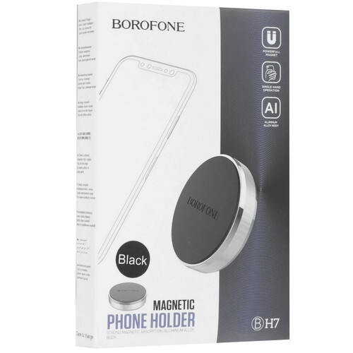 Купить Держатель автомобильный Borofone BH7 черный  9237355. Характеристики, отзывы и цены в Донецке