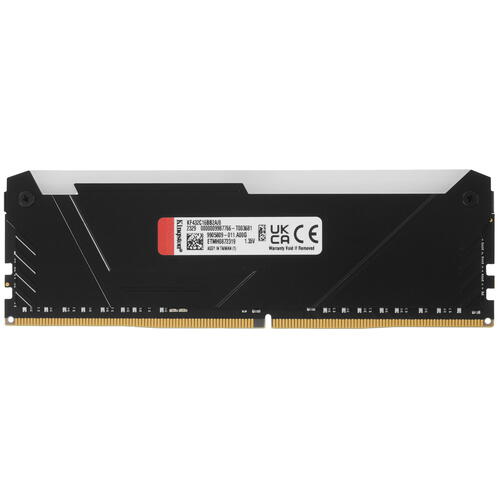 Купить Оперативная память Kingston FURY Beast Black RGB [KF432C16BB2A/8] 8 ГБ  5436275. Характеристики, отзывы и цены в Донецке