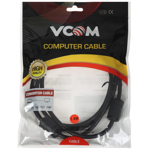 Купить Кабель  VCOM HDMI - DVI-D, 1.8 м  9172265. Характеристики, отзывы и цены в Донецке