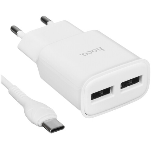 Купить Сетевое зарядное устройство Hoco C88A Star Round белый  5459380. Характеристики, отзывы и цены в Донецке