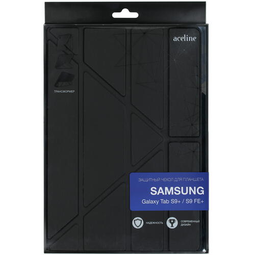 Купить Чехол-книжка Aceline Origami для Samsung Galaxy Tab S9+/ S9 FE+ черный  5434138. Характеристики, отзывы и цены в Донецке