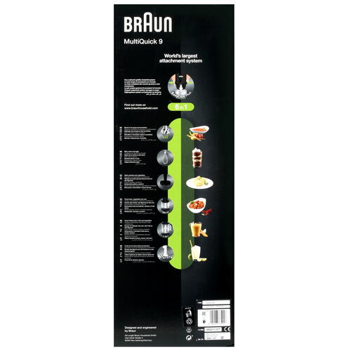Купить Блендер погружной Braun MQ9147X черный  5413401. Характеристики, отзывы и цены в Донецке