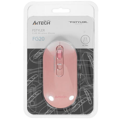 Купить Мышь беспроводная A4Tech Fstyler FG20  4713901. Характеристики, отзывы и цены в Донецке