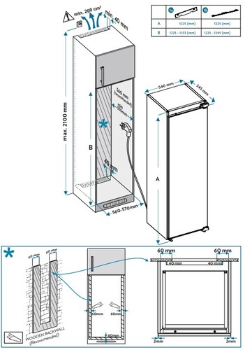 Купить Встраиваемый холодильник Scandilux RBI200  9317917. Характеристики, отзывы и цены в Донецке