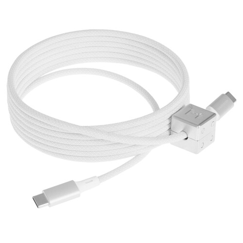 Купить Кабель круглый Magssory USB Type-C - USB Type-C белый 2.4 м  9265528. Характеристики, отзывы и цены в Донецке