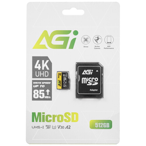 Купить Карта памяти AGI TF138 microSDXC 512 ГБ [AGI512GGSTF138]  5471000. Характеристики, отзывы и цены в Донецке