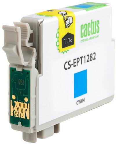 Купить Картридж Cactus CS-EPT1282 голубой  0138373. Характеристики, отзывы и цены в Донецке