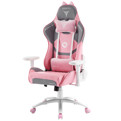 Купить Кресло игровое ZONE 51 KITTY MEOW Edition серый  9048605. Характеристики, отзывы и цены в Донецке