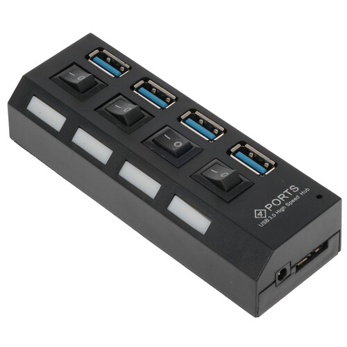 Купить USB-разветвитель Smartbuy SBHA-7304-B  5344030. Характеристики, отзывы и цены в Донецке